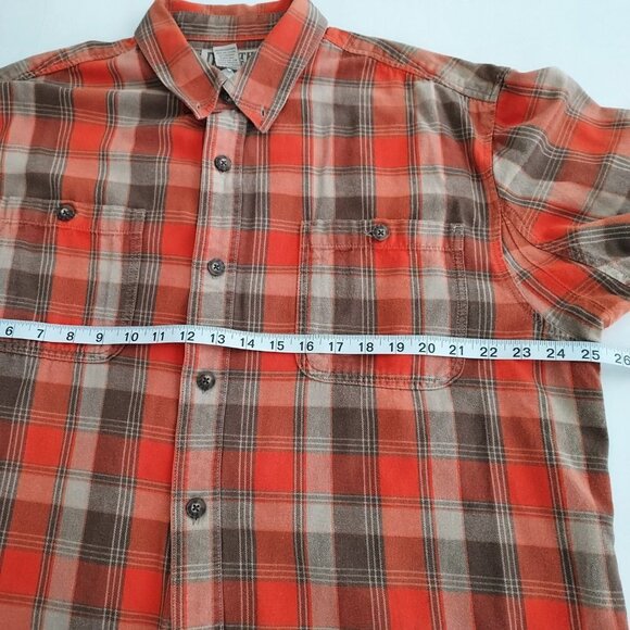 Duluth Trading Button Down Long Sleeve Flannel Plaid Shirt - Picture 5 of 12